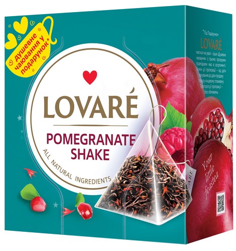 Чай черный 2г*15, пакет, Pomegranate Shake, LOVARE - №1