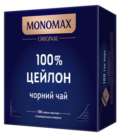 Чай чорний 2г*100, пакет, 100% CEYLON, МОNОМАХ