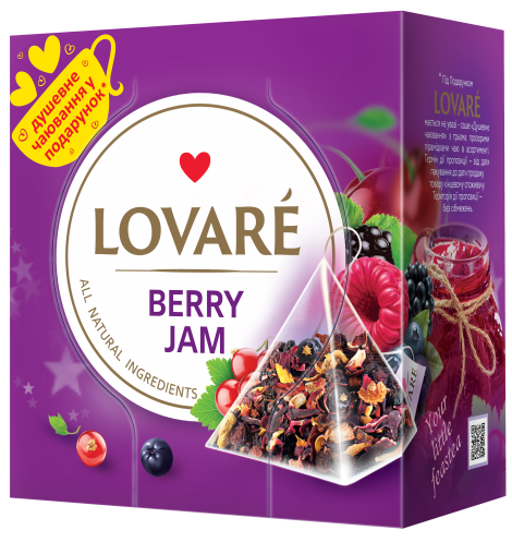 Чай цветочный 2г*15, пакет, "Berry Jam", LOVARE - №1