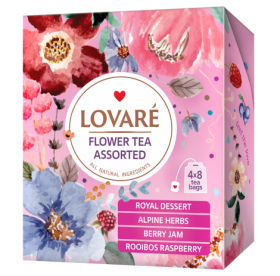 Чай квітковий 1.5г*32, пакет, асорті, LOVARE