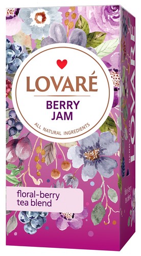 Чай цветочный 1.5г*24, пакет "Berry Jam", LOVARE - №1