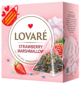 Чай зелений 2г*15, пакет, "Strawberry marshmallow", LOVARE
