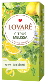 Чай зеленый 1.5г*24, пакет "Citrus Melissa", LOVARE