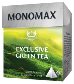 Чай зелений 1.5г*20, пакет, EXCLUSIVE GREEN TEA, МОNОМАХ