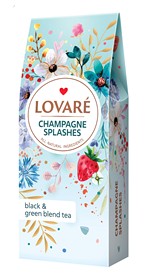 Чай бленд чорного та зеленого 80г, лист, "Champagne Splashes", LOVARE