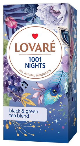 Чай бленд черного и зеленого 2г*24, пакет "1001 Nights", LOVARE - №1
