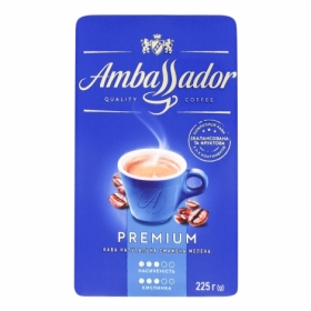 Кава мелена 450г *12, вак.уп., AMBASSADOR