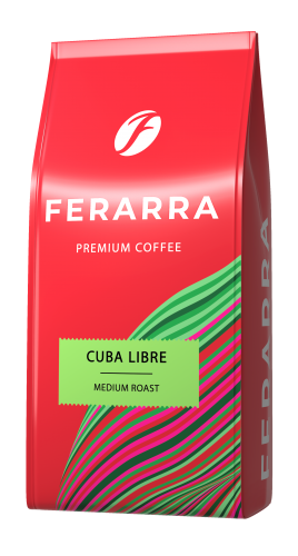 Кофе в зернах 1000г, CAFFE CUBA LIBRE с клапаном, FERARRA - №1