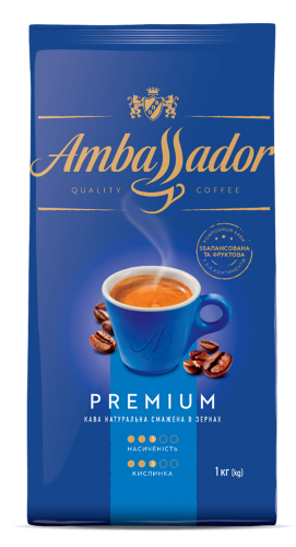Кофе в зернах 1000г*6, AMBASSADOR PREMIUM (PL) - №1