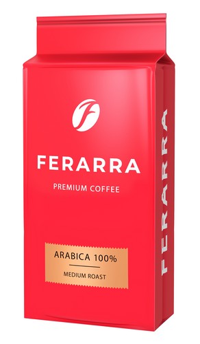 Кофе молотый 250г, вак.уп., CAFFE 100% ARABIKA, FERARRA - №1