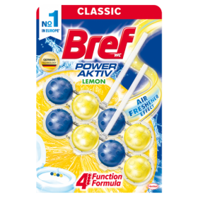 Туалетний блок BREF 2*50г Сила актив Лимон Дуопак