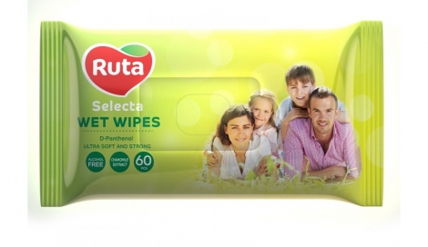 Салфетки влажные "Ruta Selecta" для всей семьи 60 шт - №1