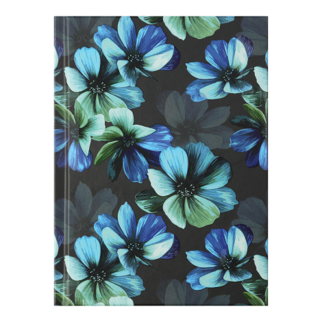 Записная книжка FLORA, А6, 64 л., клетка, бирюзовый - №1