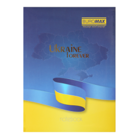 Записная книжка UKRAINE, А5, 80 л., клетка, голубой