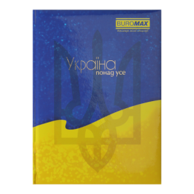 Записна книжка UKRAINE, А5, 80 арк., клітинка, жовта