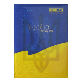 Записная книжка UKRAINE, А5, 80 л., клетка, желтая
