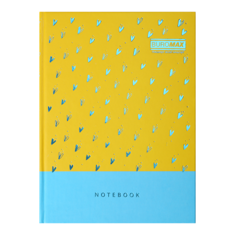 Записная книга INTENSO, А5, 96 л., клетка, твердая картонная обложка, желтая - №1