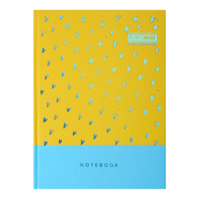 Записная книга INTENSO, А5, 96 л., клетка, твердая картонная обложка, желтая