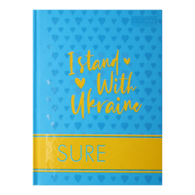 Записная книга STIMOLO, А5, 96 л., клетка, твердая картонная обложка, голубая