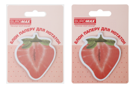 Блок для нотаток FRUITS, з кл.шаром, 70х70 мм, 30 арк