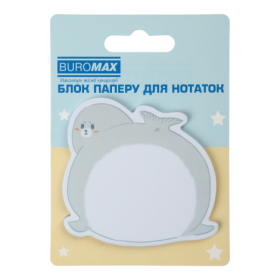 Блок для нотаток FUNNY ANIMALS, з кл.шаром, 75х75 мм, 30 арк