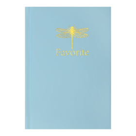 Записная книжка FAVOURITE, PASTEL, А6, 96 л., клет., голубая