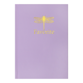 Записная книжка FAVOURITE, PASTEL, А6, 96 л., клет., сиреневая