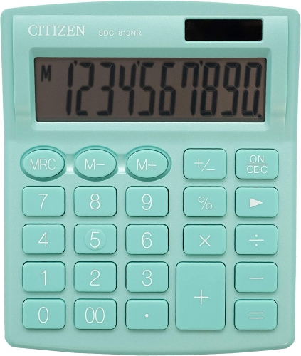 Калькулятор Citizen SDC-810NRGNE-green 10 разрядов - №2