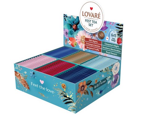 Чай ассорти FEST TEA SET 90 пакетиков в индивидуальных конвертах, LOVARE - №2