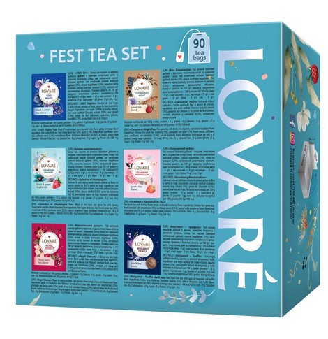 Чай ассорти FEST TEA SET 90 пакетиков в индивидуальных конвертах, LOVARE - №3