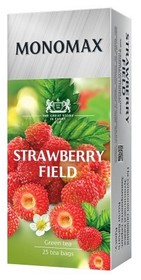 Чай зелений 1.5г*25, пакет, STRAWBERRY  FIELD, МОNОМАХ