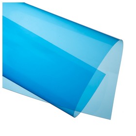 Обкладинки А4 пластикові прозорі глянець 180 мкм, сині, 100 шт