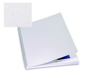 Обложки А4 картонные "под лен" 250 г, белые, 100 шт