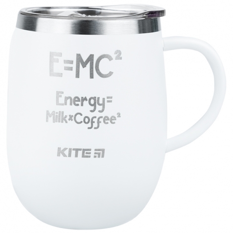 Термокружка 360 мл, белая Energy Milk Coffee - №1