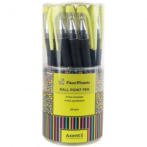Ручка шариковая Neon mosaic, синяя - №2