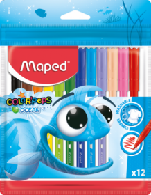 Фломастери COLOR PEPS Ocean, Maped, 12 кольорів