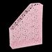 Лоток для бумаг вертикальний Buromax ROSEтPASTEL, металевий, рожевий - №1