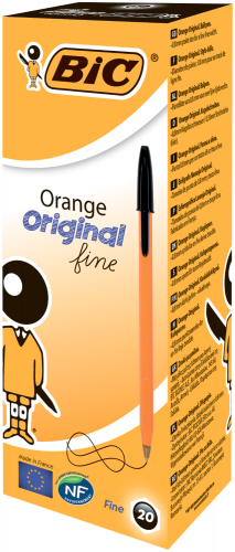 Ручка шариковая Orange 0.3 мм, черный - №2
