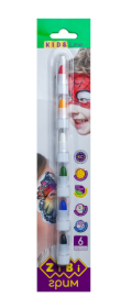 Олівці для макіяжу обличчя і тіла ZIBI KIDS Line ПОЗИТИВ, 6 кольорів