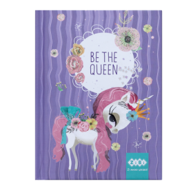 Блокнот ZIBI BE THE QUEEN А6, 64 листа, клетка, лавандовый