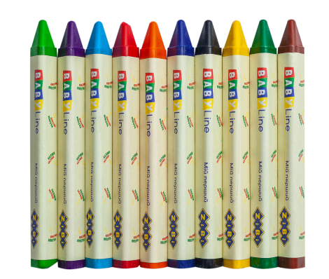 Карандаши цветные восковые ZiBi BABY Line JUMBO, 10 цветов - №3