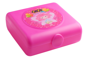 Контейнер для їжі, 138х147х55мм, рожевий, KIDS Line