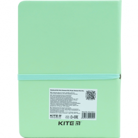 Блокнот KITE Green cat В6, 96 листов, клетка, принт - №4