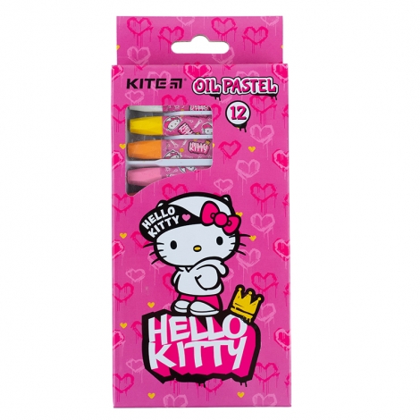 Пастельные мелки KITE Hello Kitty, 12 цветов - №1