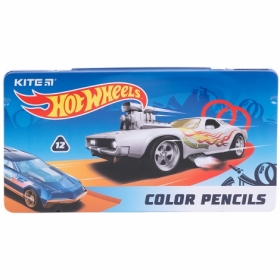 Олівці кольорові KITE Hot Wheels, 12 кольорів