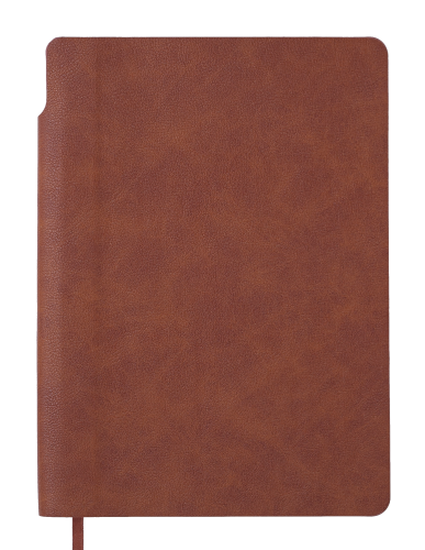 Блокнот деловой Buromax FRESH А5, 96 листов, нелинованный, коричневый - №1