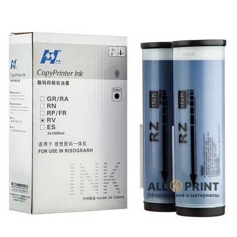 Краска Riso RZ синяя, HuaMing - №1