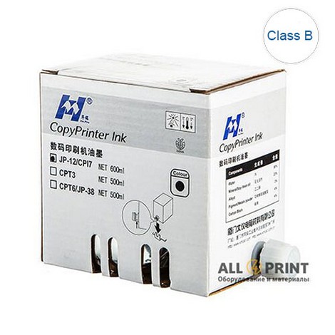 Краска Ricoh/Gestetner JP12/CPI7 черная, Huaming (Class B) - №1
