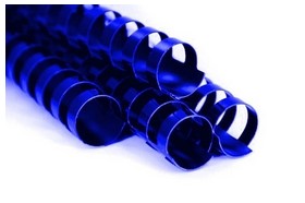 Пластикова пружина А4 12мм синя уп.100шт Premium