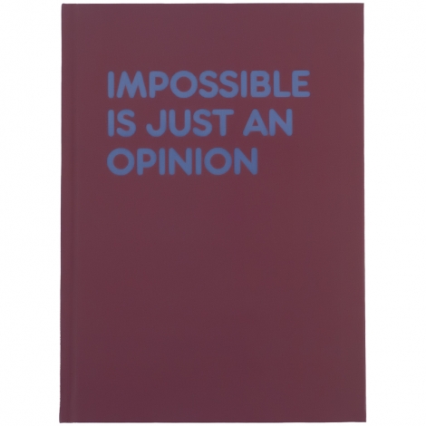 Книга записная жесткая обкл. А5, 96 л., клет., Impossible - №1